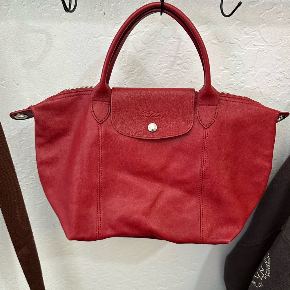 Longchamp Le Pliage Cuir leather bag